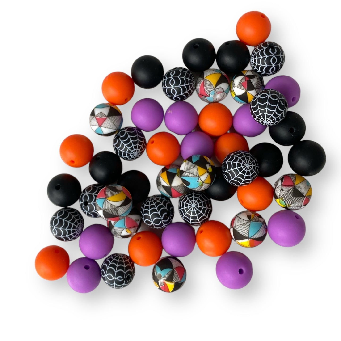 15mm "Nightmare" Mixed Pack Silicone Beads
