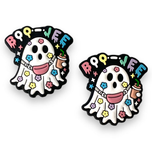 h1000- "Boo-Jee Ghost” Silicone (1 Count) Focal Bead