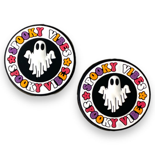 h996- "Spooky Vibes (Round)” Silicone (1 Count) Focal Bead