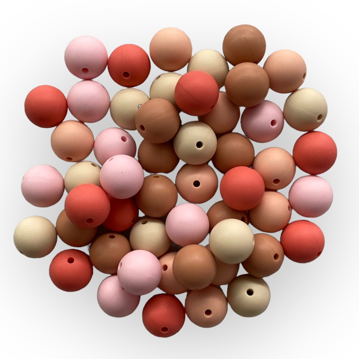 15mm "Cinnamon Peach" Silicone 50 Ct Bead Pack– Ideal for Beadable Pens & Keychains