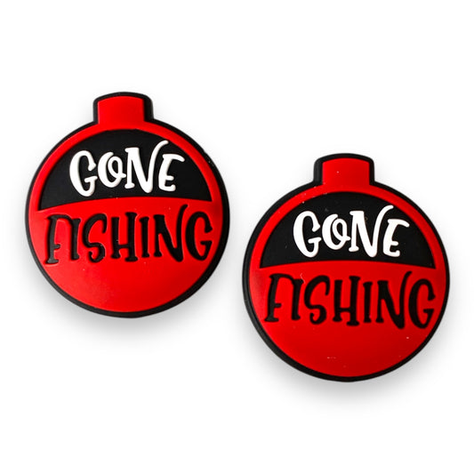 h992 - "Gone Fishing” Silicone Focal Bead (1 Count)