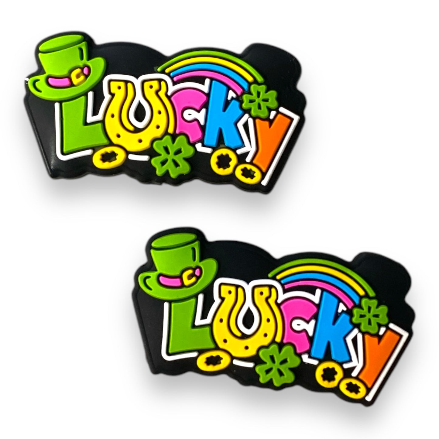 h870 - "Lucky” Silicone Focal Bead (1 Count)