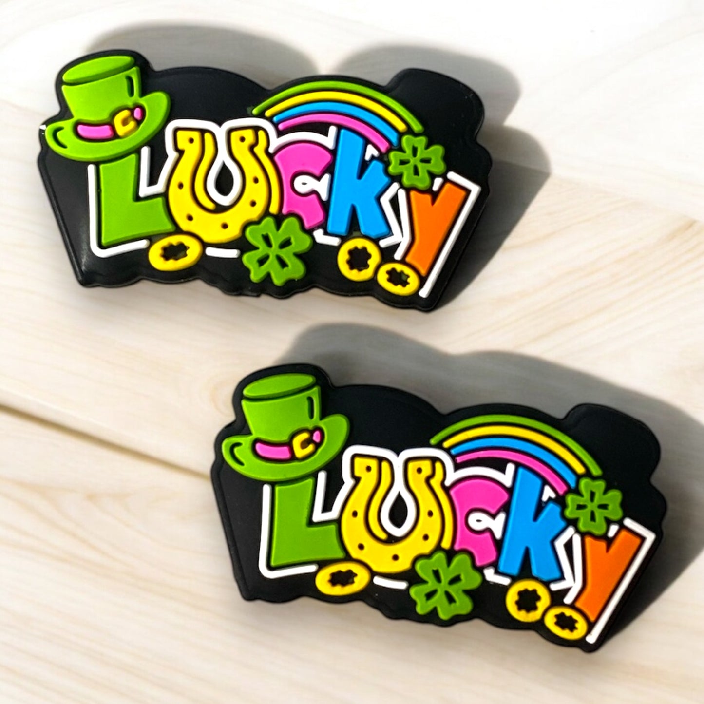 h870 - "Lucky” Silicone Focal Bead (1 Count)