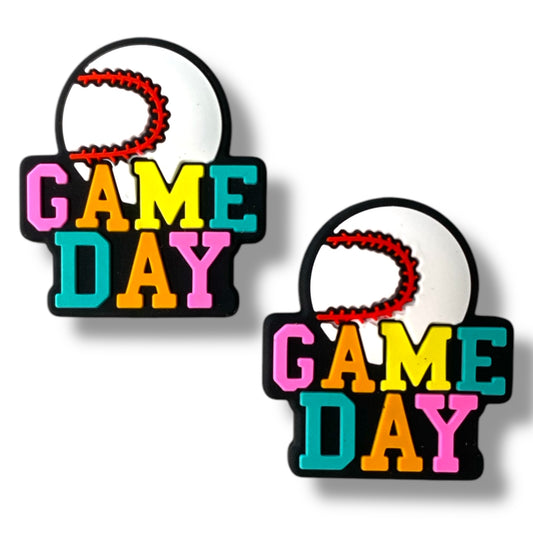 X182-  “Gameday- Baseball” Silicone Focal Bead (1 Count)