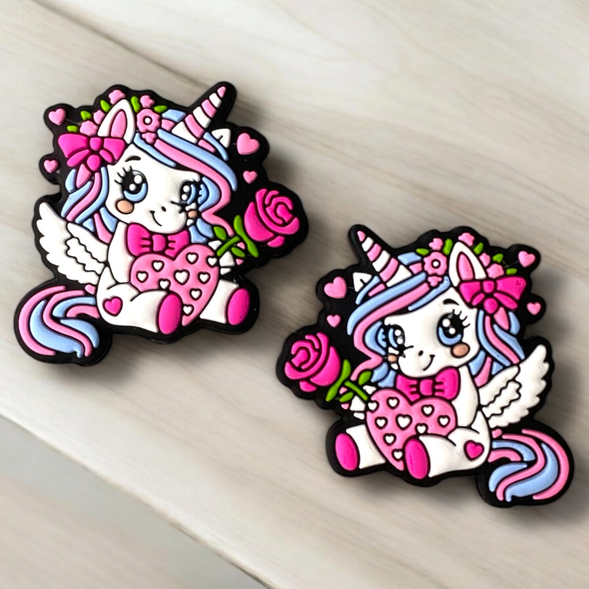 X73-  “Unicorn” Silicone Focal Bead (1 Count) (