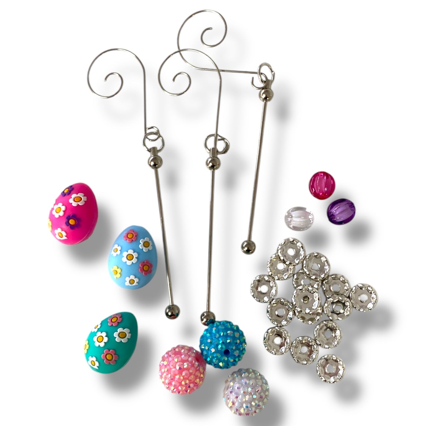 CK- 104- "Easter Basket Hanging Charms" 27 Piece Bead Kit