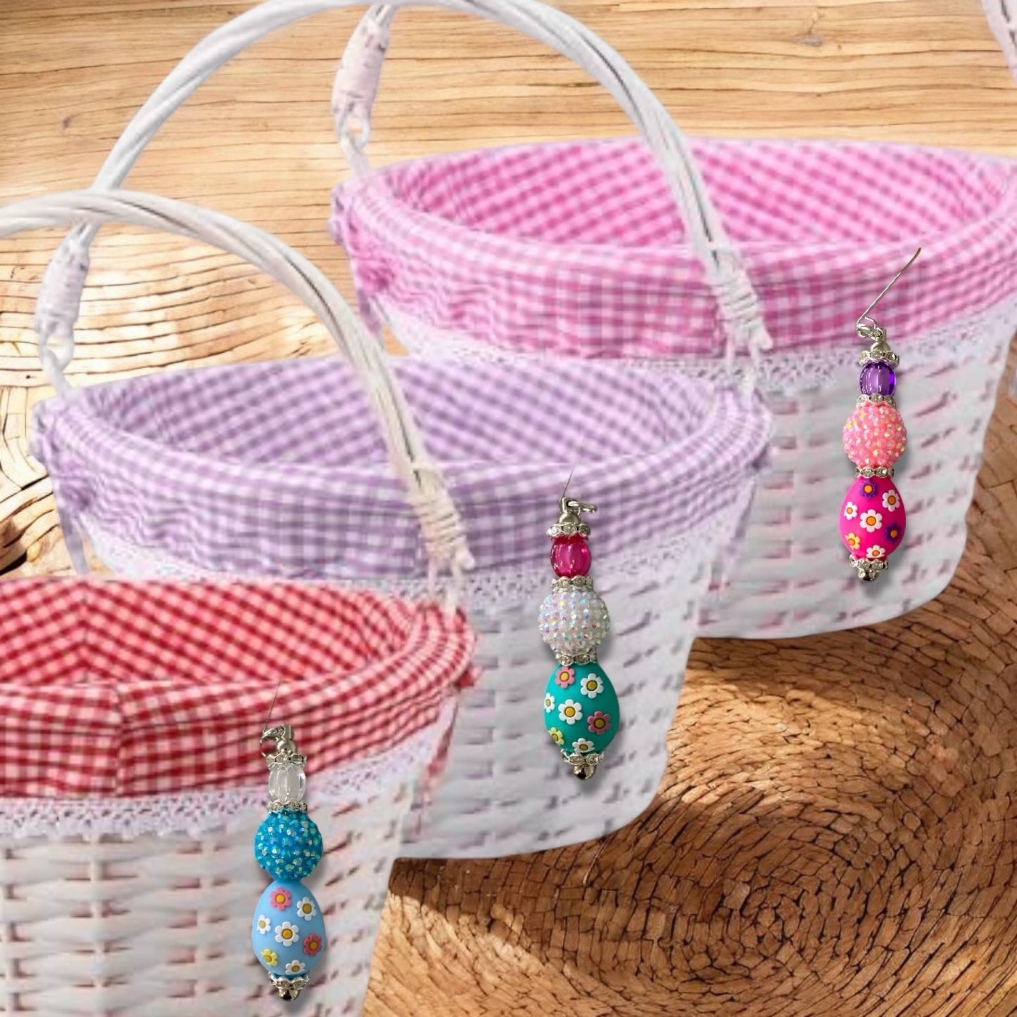 CK- 104- "Easter Basket Hanging Charms" 27 Piece Bead Kit