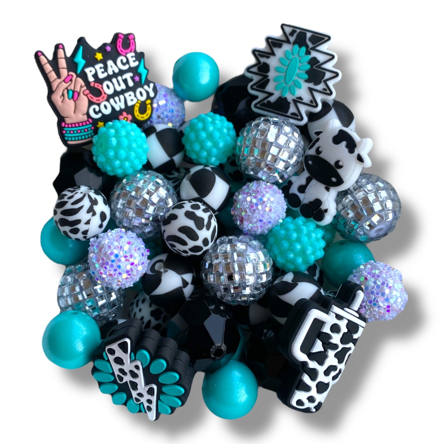 CK - 108-  "Disco Moo" 55 Count  Bead Pack