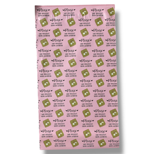 "Please Hide Packages From Husband" 6"x9" Poly Mail Bags - (10 Count)