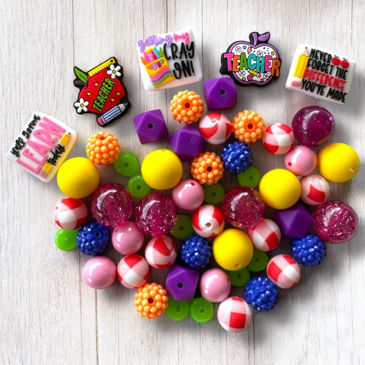 CK- 189-  🖍️ "Teacher"  – 55 Pc Bead Set 🖍️