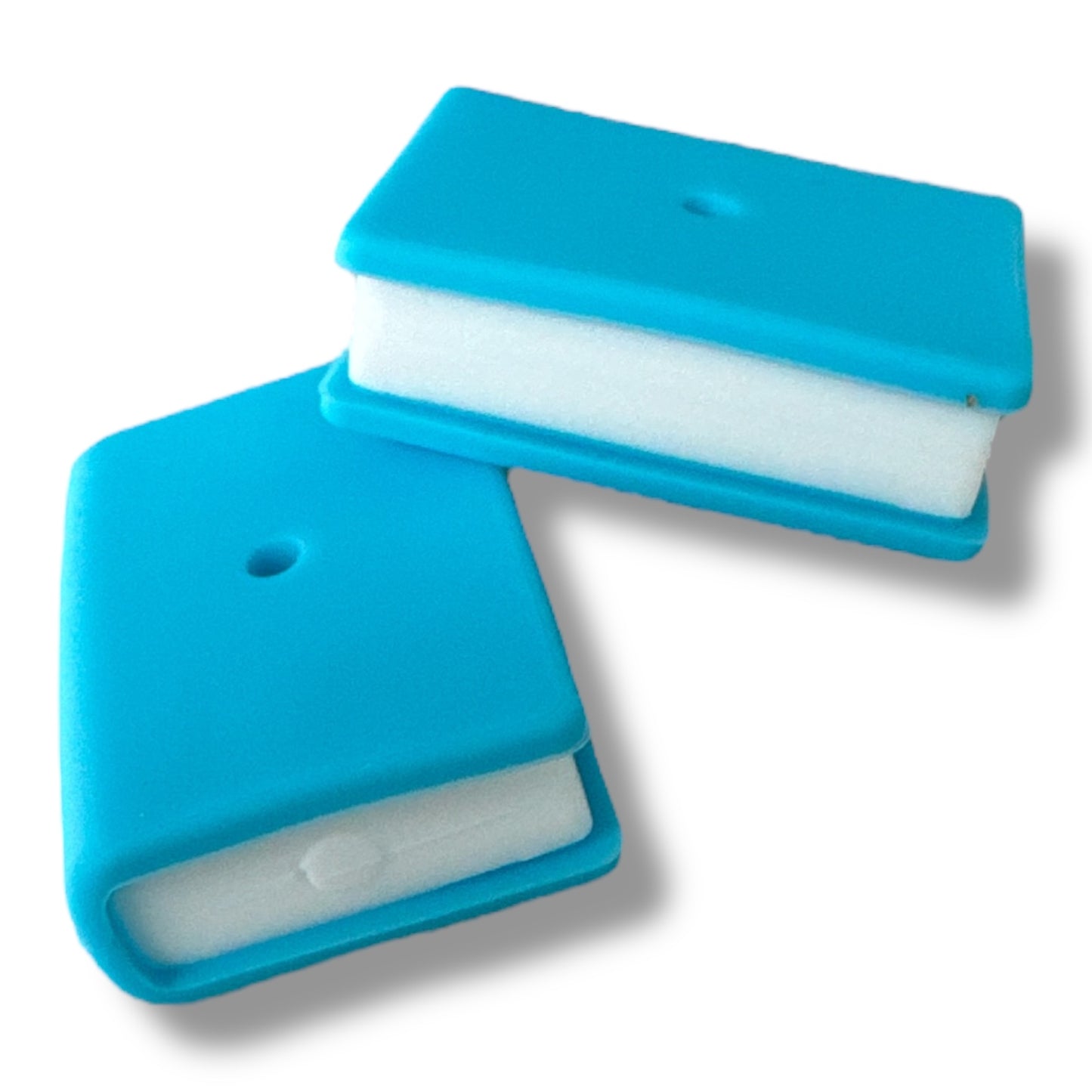 X294-  “3D Book - Blue” Silicone Focal Bead (1 Count)