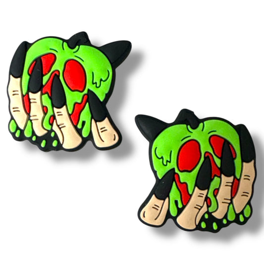 h870 - "Poison Apple"  Silicone Focal Bead