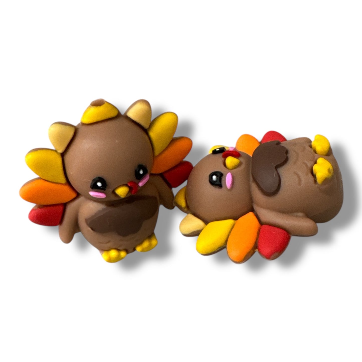 X303- "Turkey 3D Cutie" Silicone Focal Bead