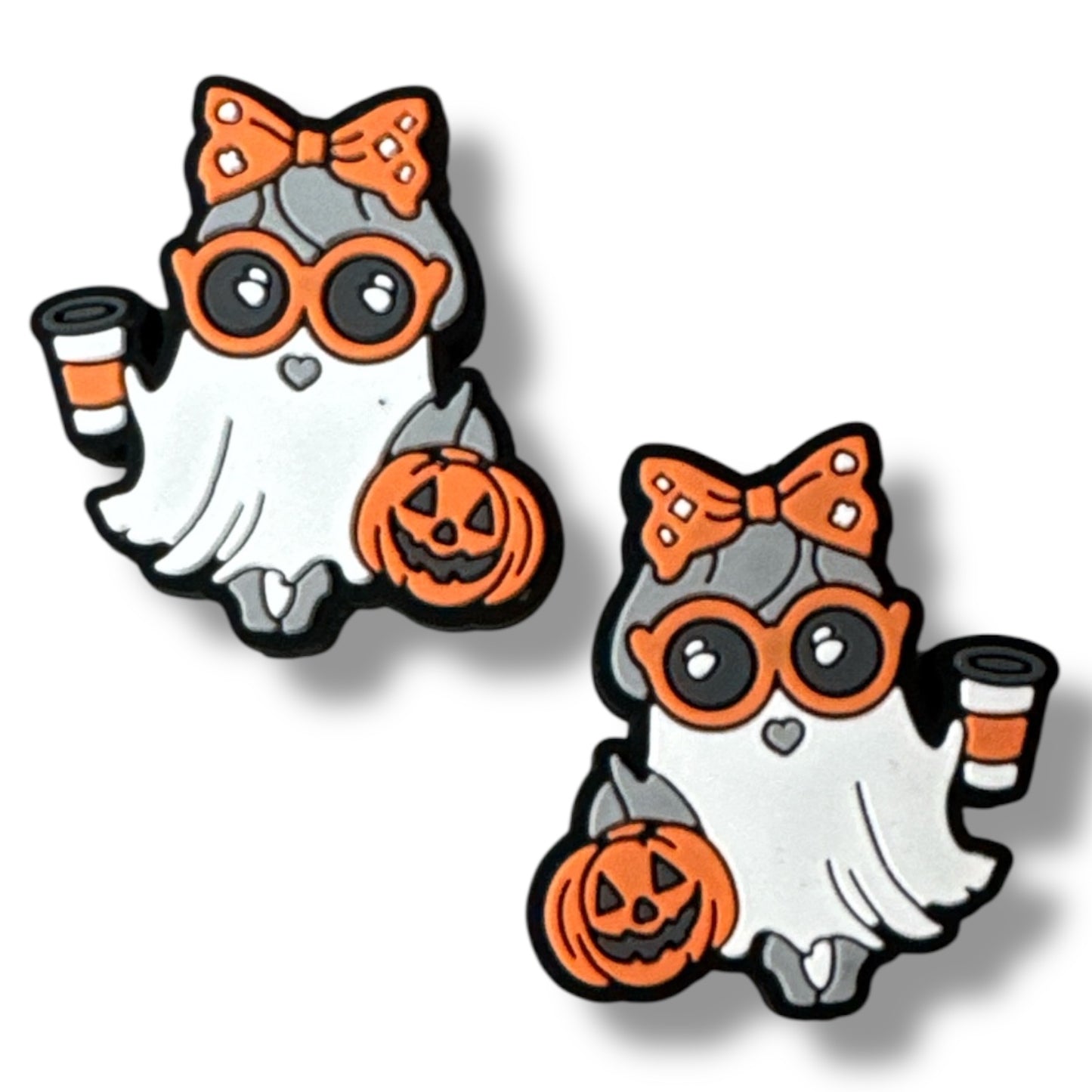 h881- "A'latte Ghost" Silicone Focal Bead