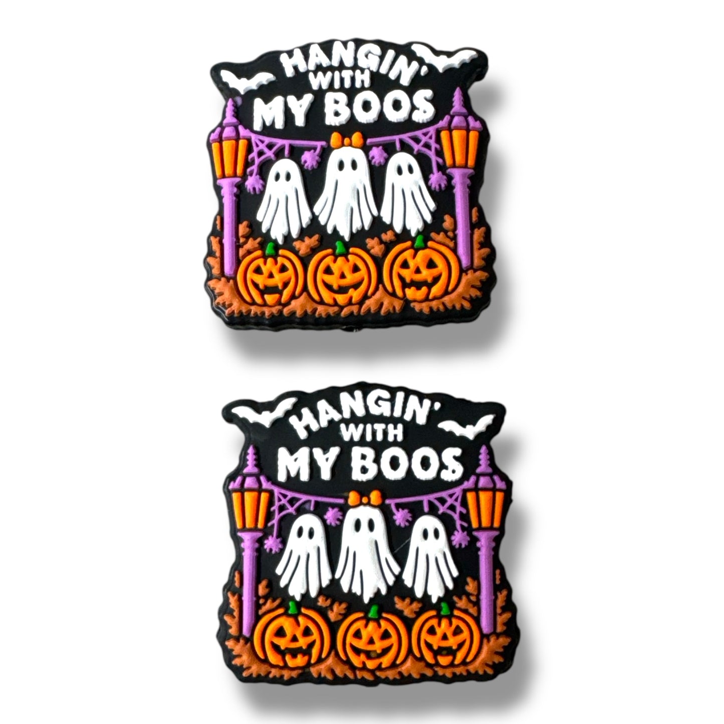 h931- "Hangin With My Boos" Silicone Focal Bead