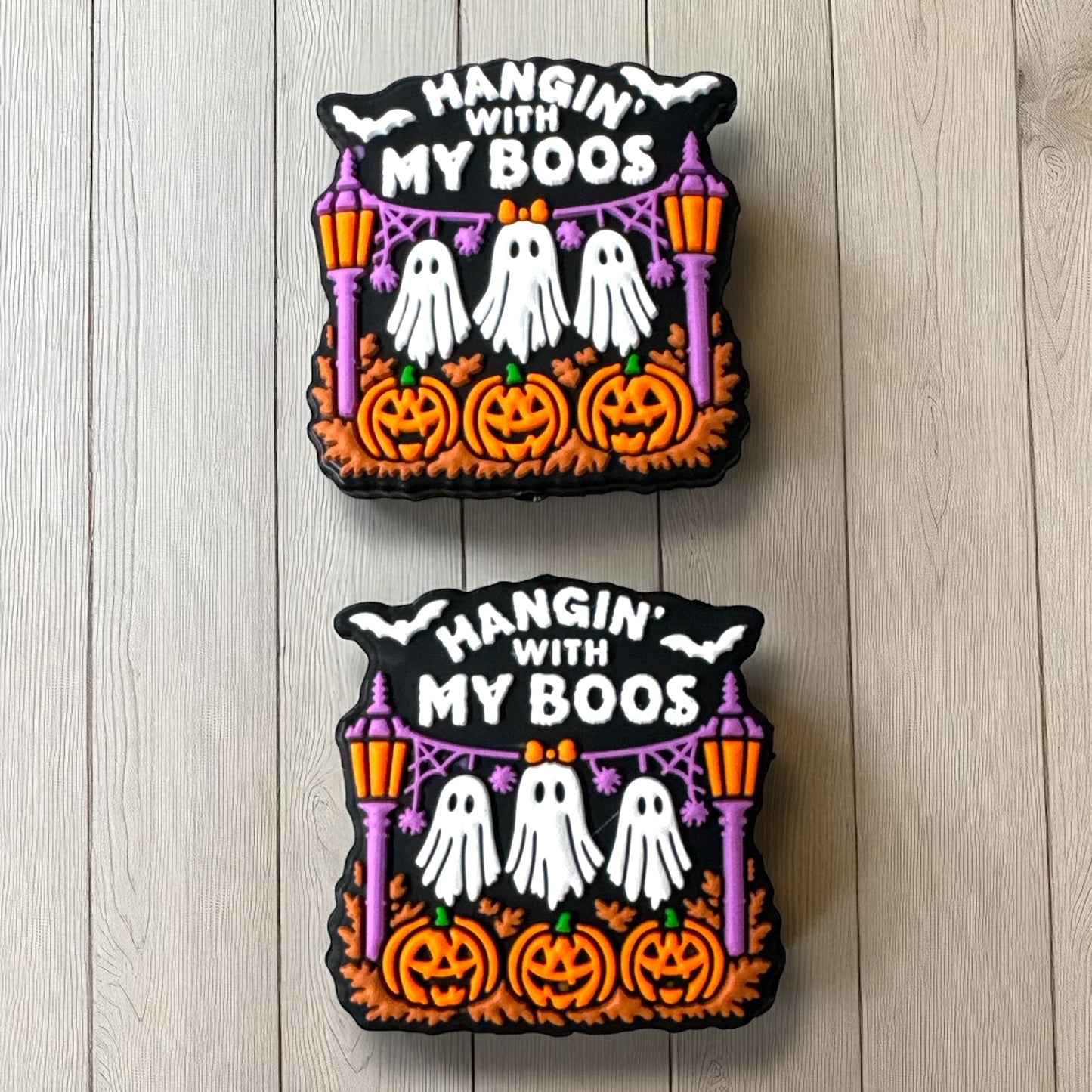 h931- "Hangin With My Boos" Silicone Focal Bead