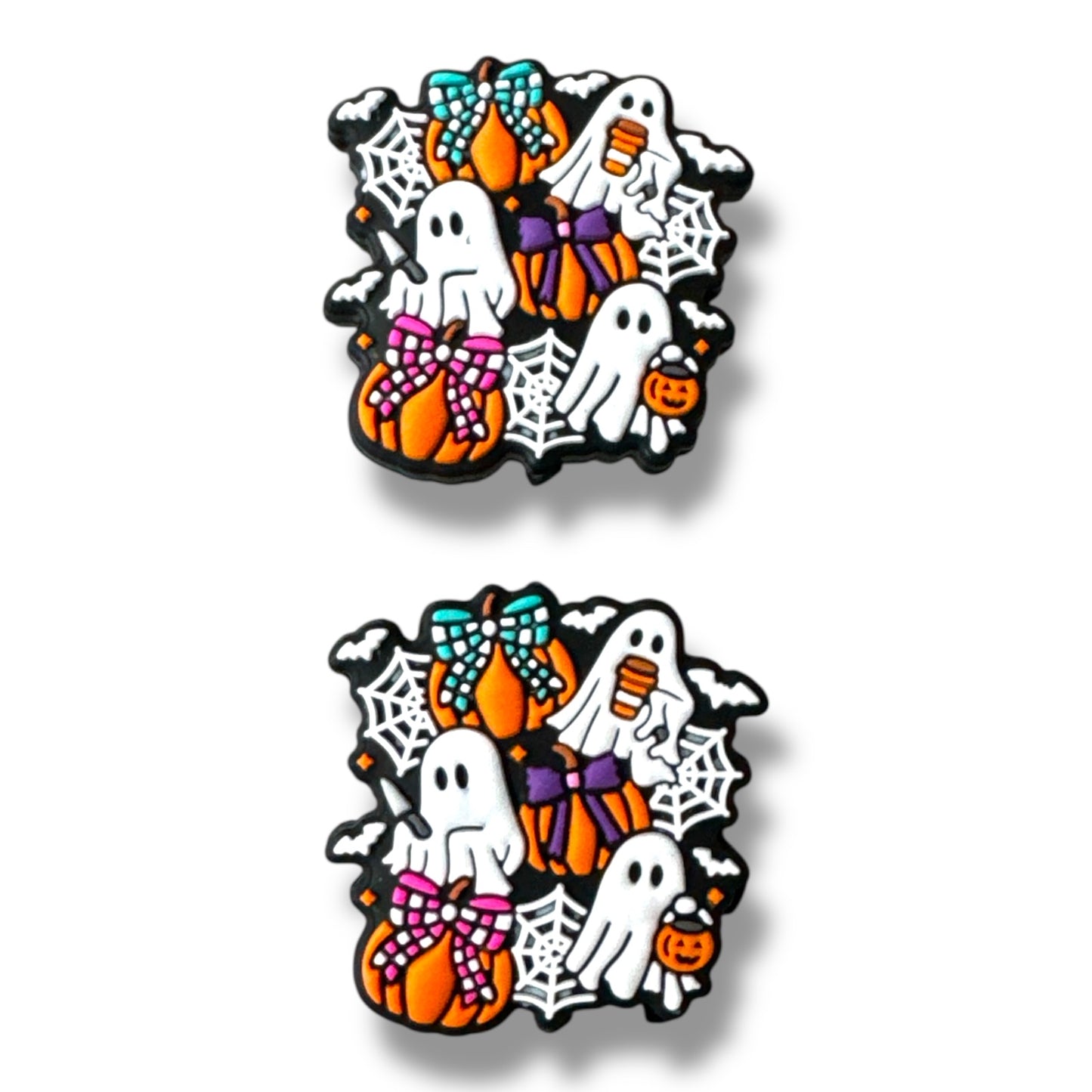 h938- "Ghost Friends" Silicone Focal Bead