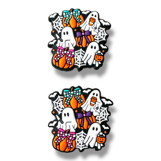 h938- "Ghost Friends" Silicone Focal Bead