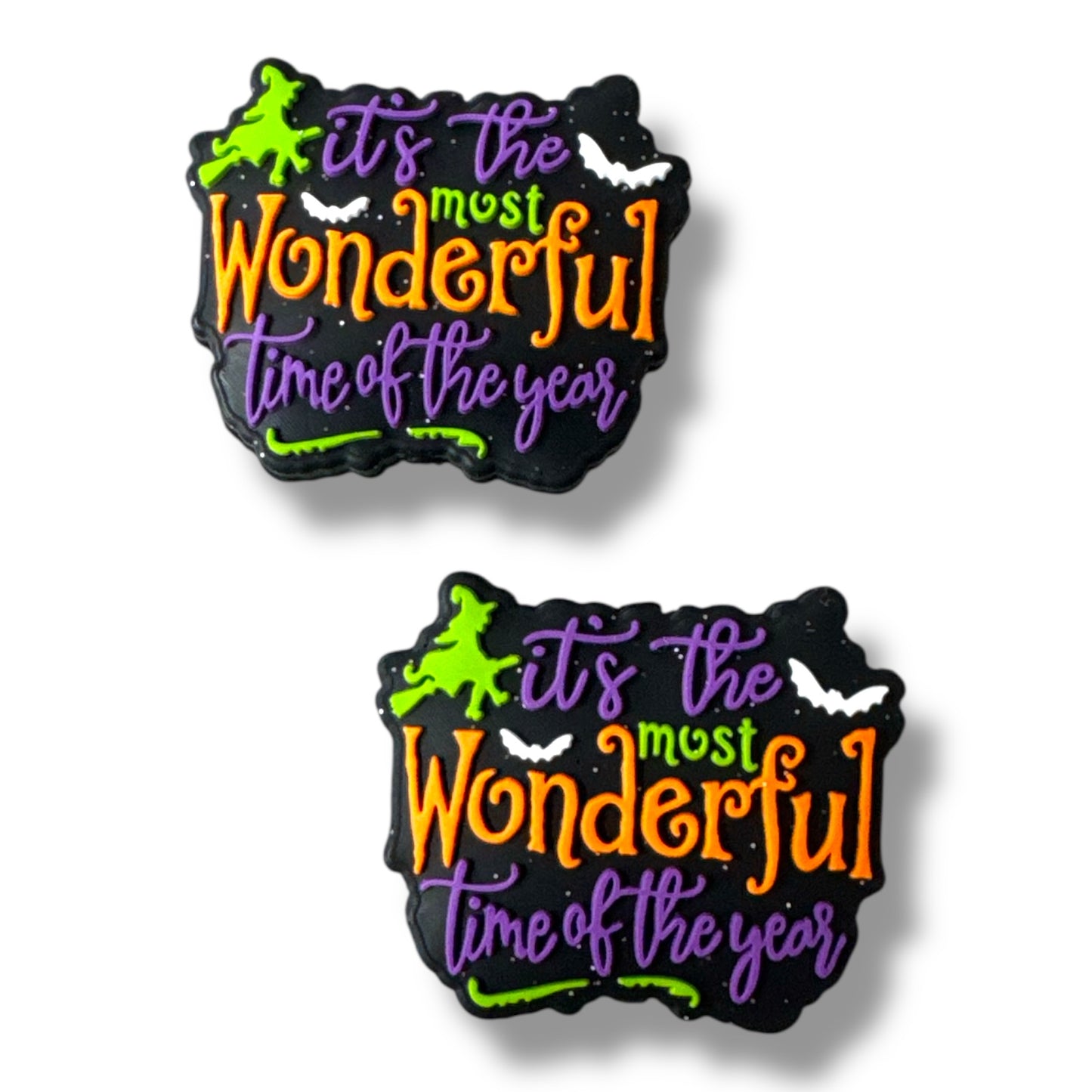 h937- "The Most Wonderful Time Of The Year" Silicone Focal Bead
