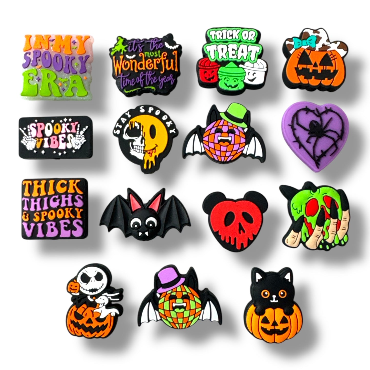 A81-   "Halloween" Silicone Focal 15 Bead Set