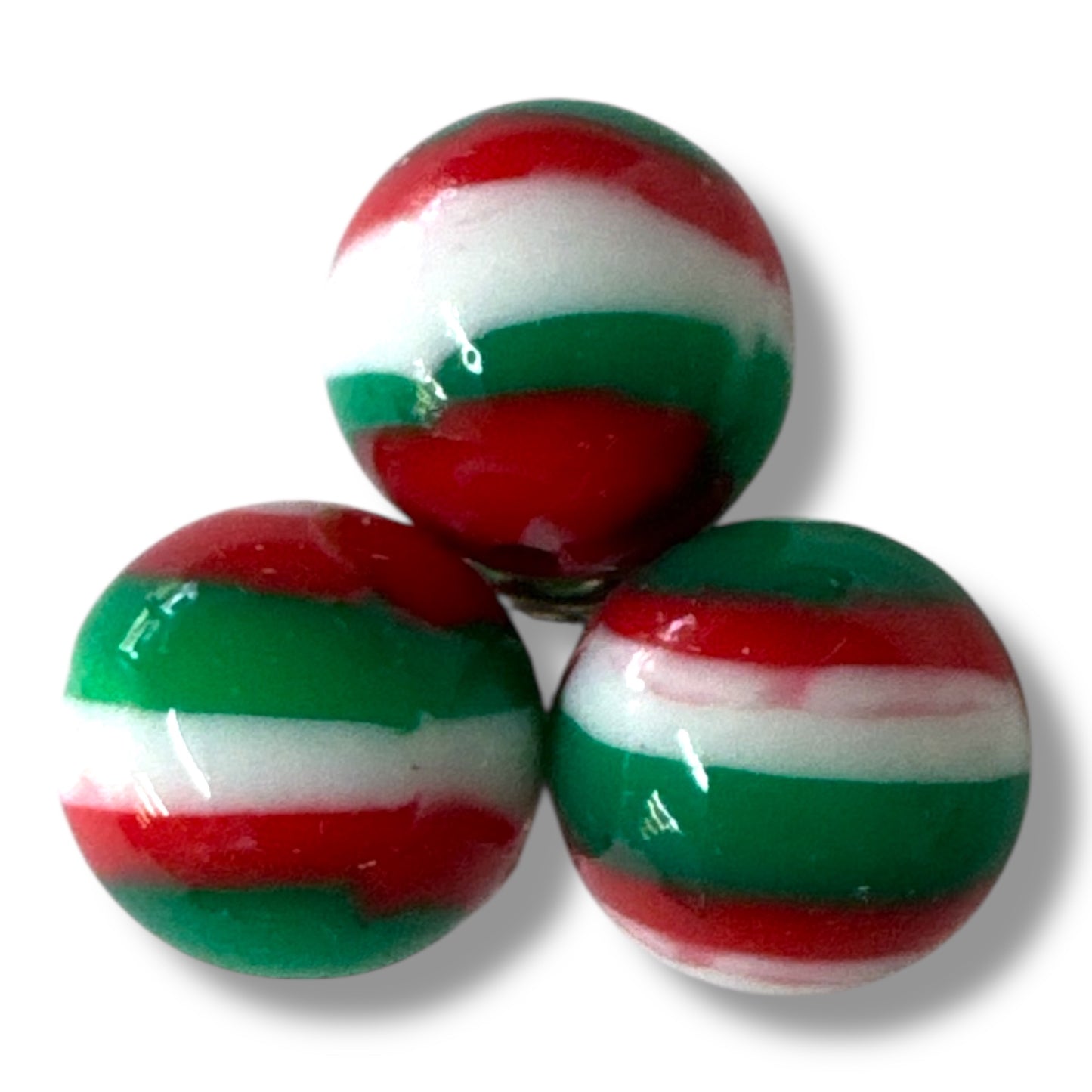 #733- “Christmas Gloss Tye-Dye” Silicone Beads