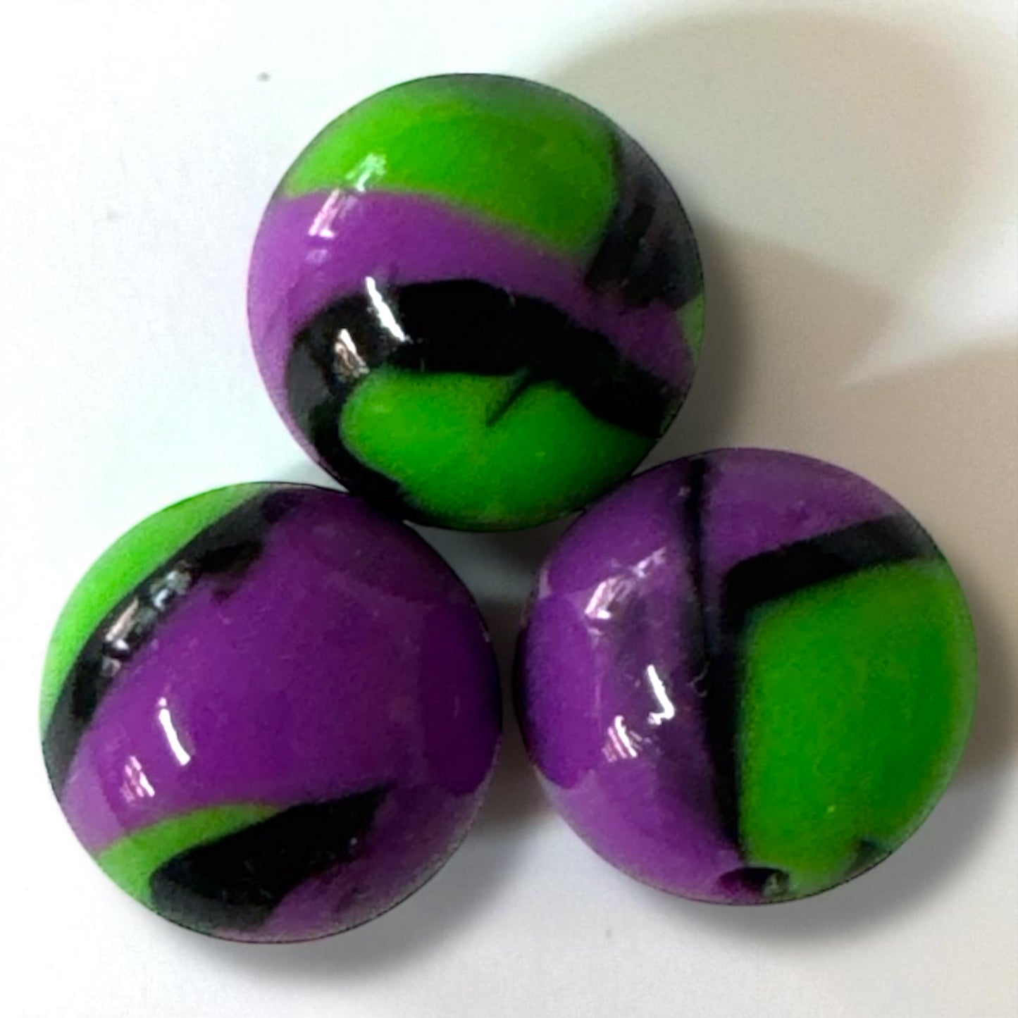 #703- “Halloween Gloss Tye-Dye” Silicone Beads