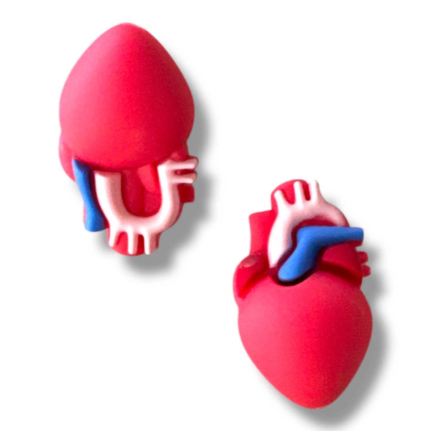 T178 "3D Heart" Silicone Focal Bead