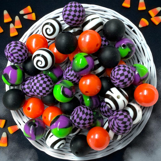 CK- 326-  15mm “Witchy” 50 Count Mixed Pack Silicone  Beads