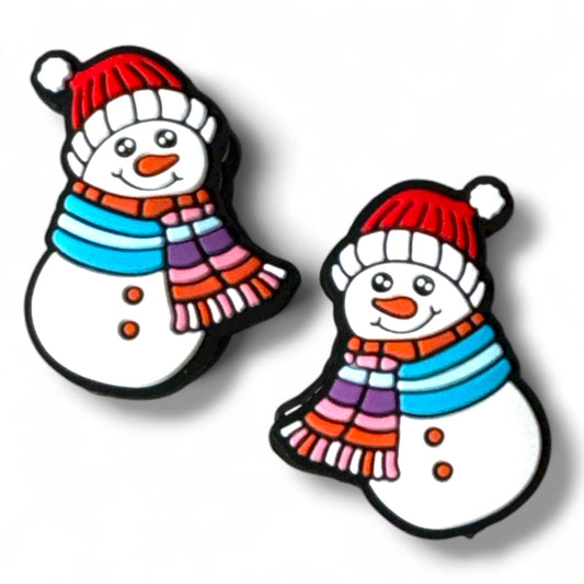 X60- "Snowman" Silicone Focal Bead