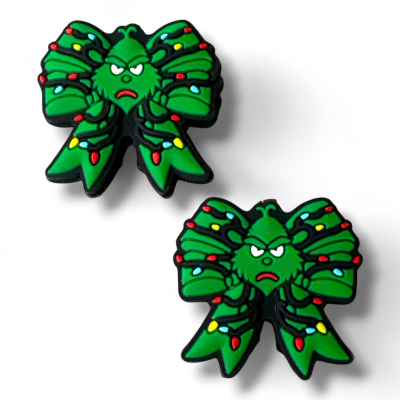 h927- "Grumpy Bow" Silicone Focal Bead