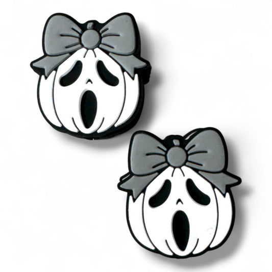 h947- "Halloween Pumpkin B" Silicone Focal Bead