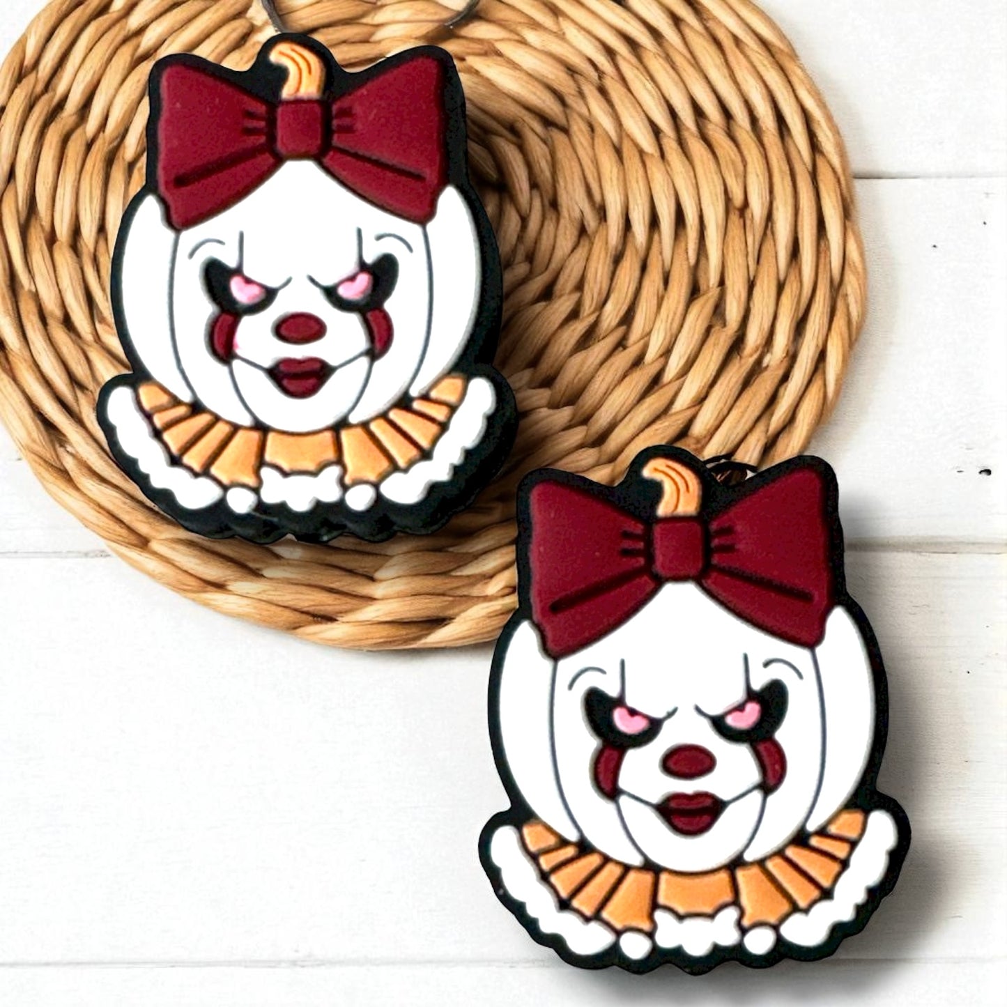 h946- "Halloween Pumpkin D" Silicone Focal Bead