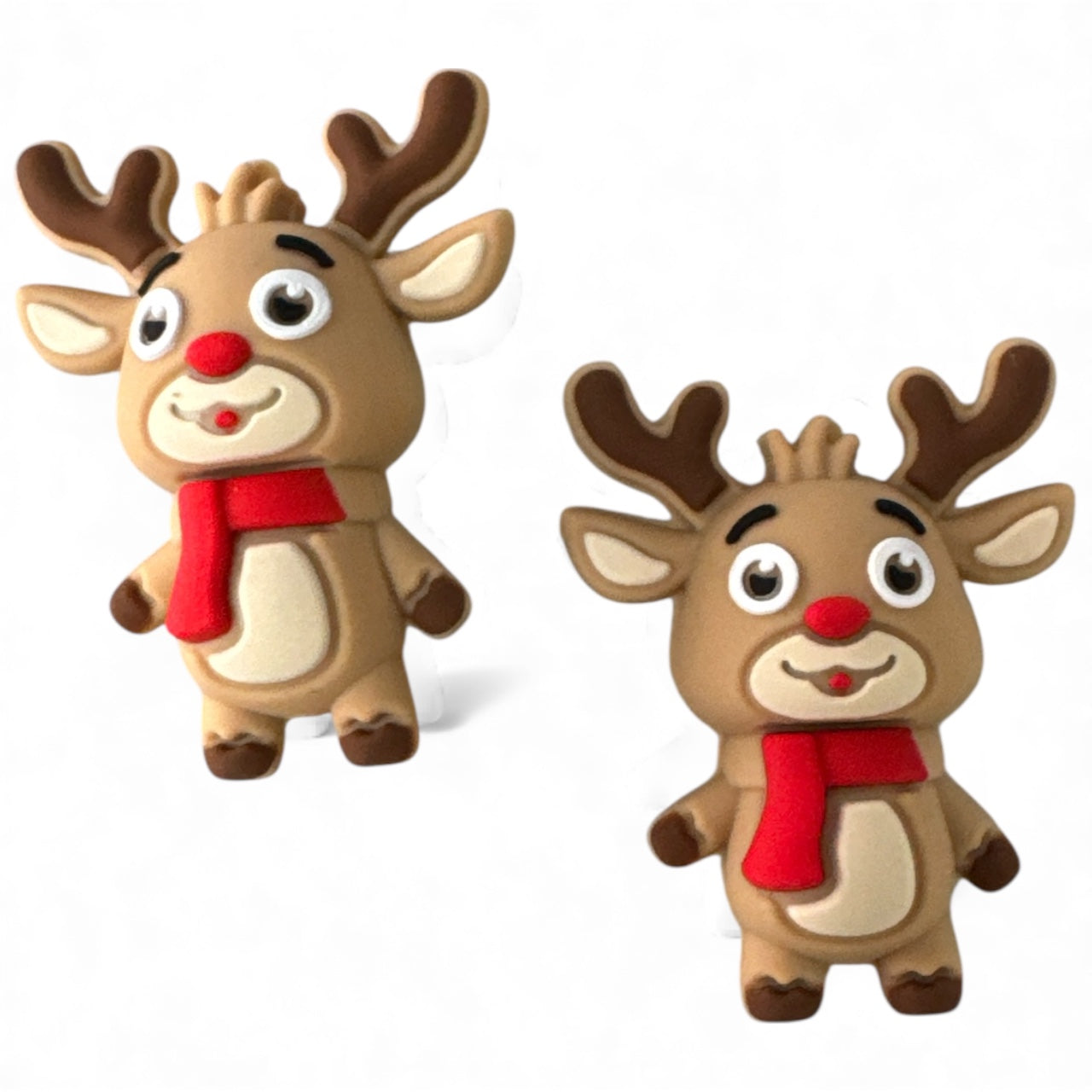 X80- "3D Reindeer" Silicone Focal Bead