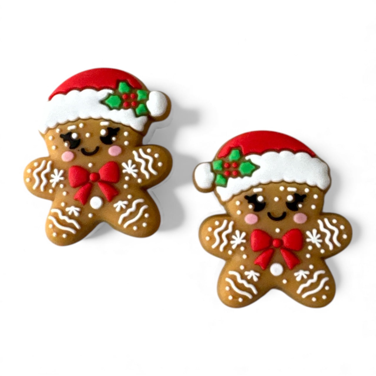 X51- "Gingerbread" Silicone Focal Bead