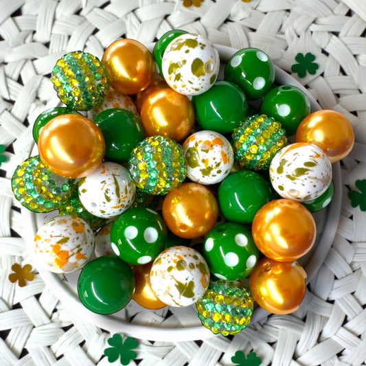 CK- 126- 🍀 Feelin’ Lucky– 20mm Acrylic Bead Mix (50 Count)