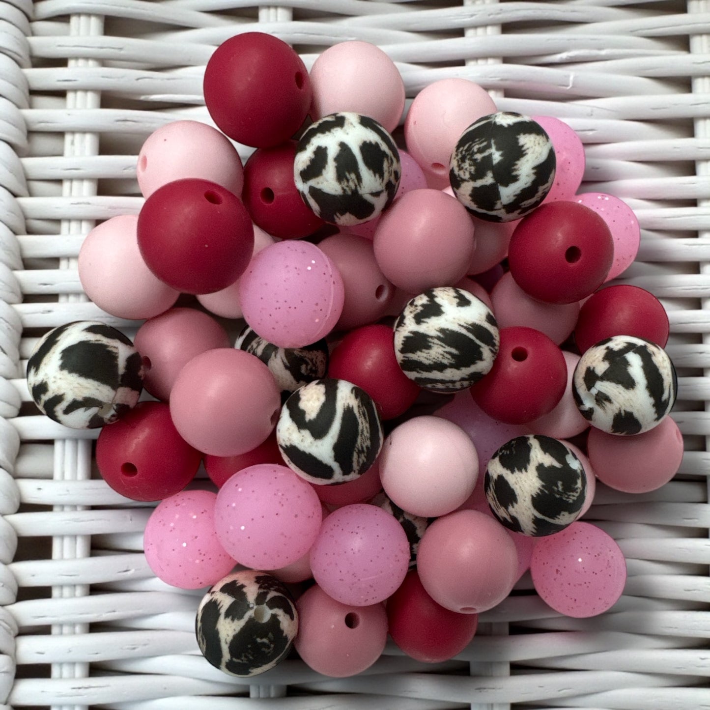 CK-70- 💋 Wild Romance – Silicone Bead Lot (50 Count)– Ideal for Beadable Pens & Keychains