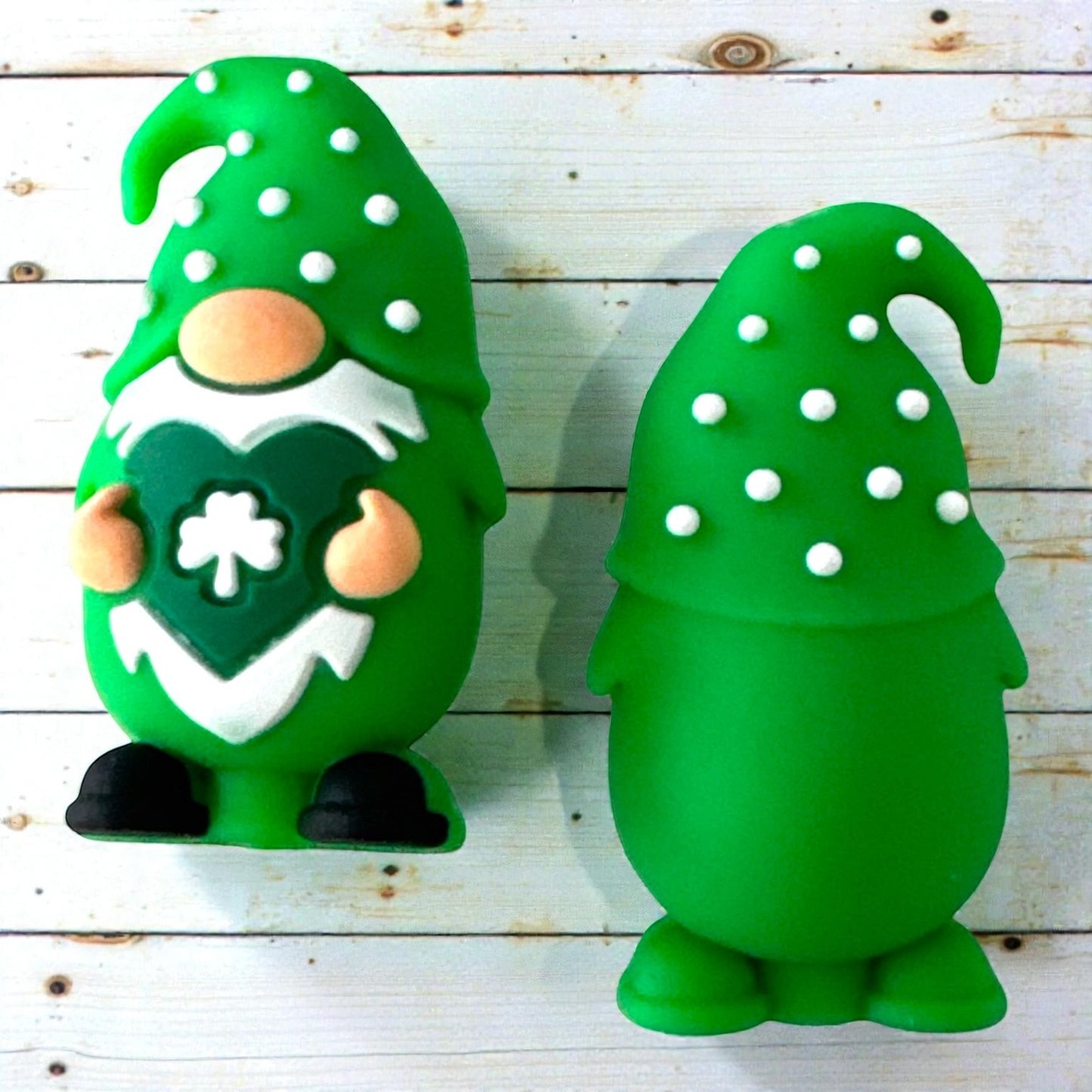 X055-  “3D Lucky Gnome” Silicone Focal Bead (1 Count)