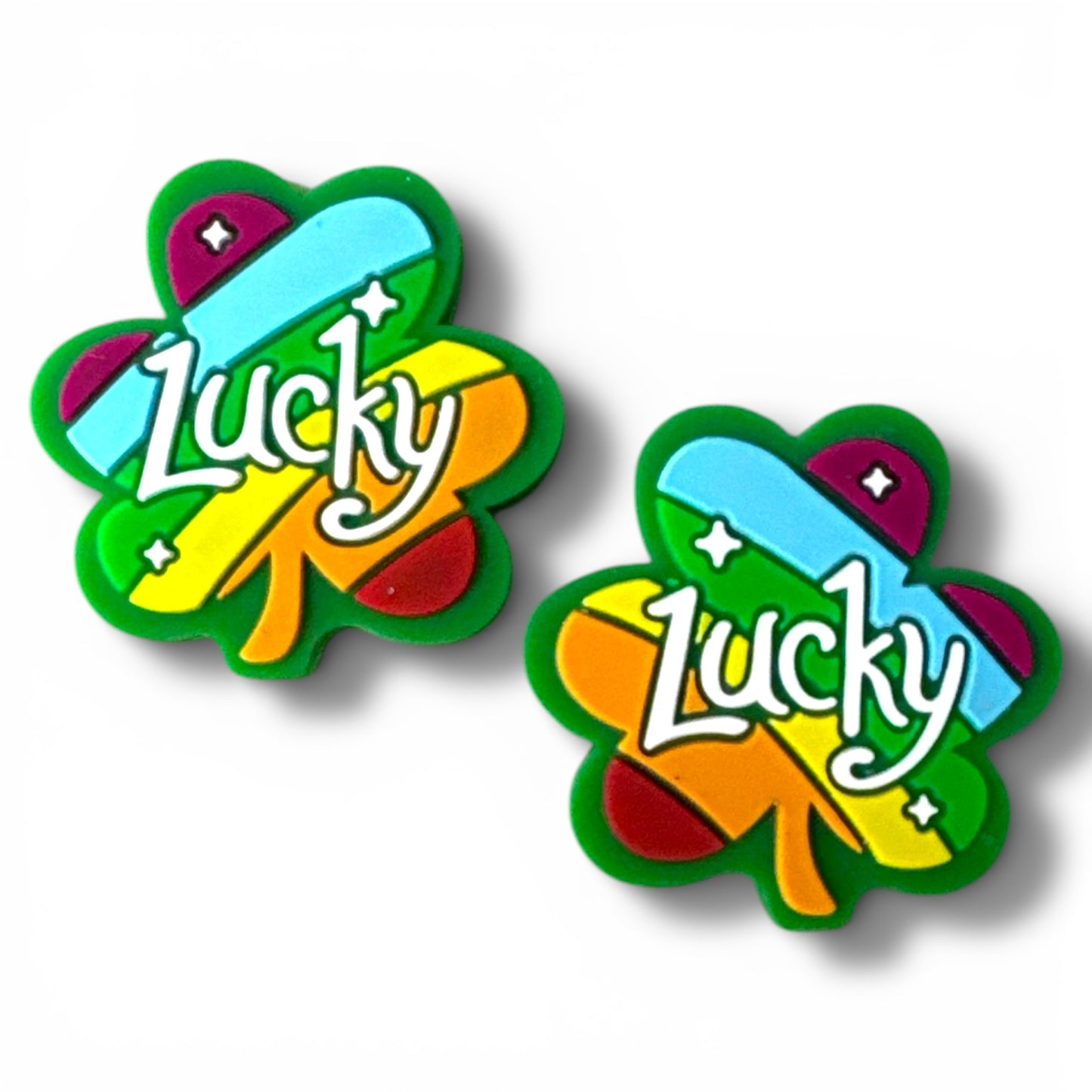 X054-  “Lucky Shamrock” Silicone Focal Bead (1 Count)