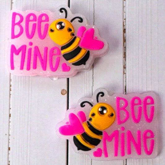 X003 -  “Bee Mine” Silicone Focal Bead (1 Count)