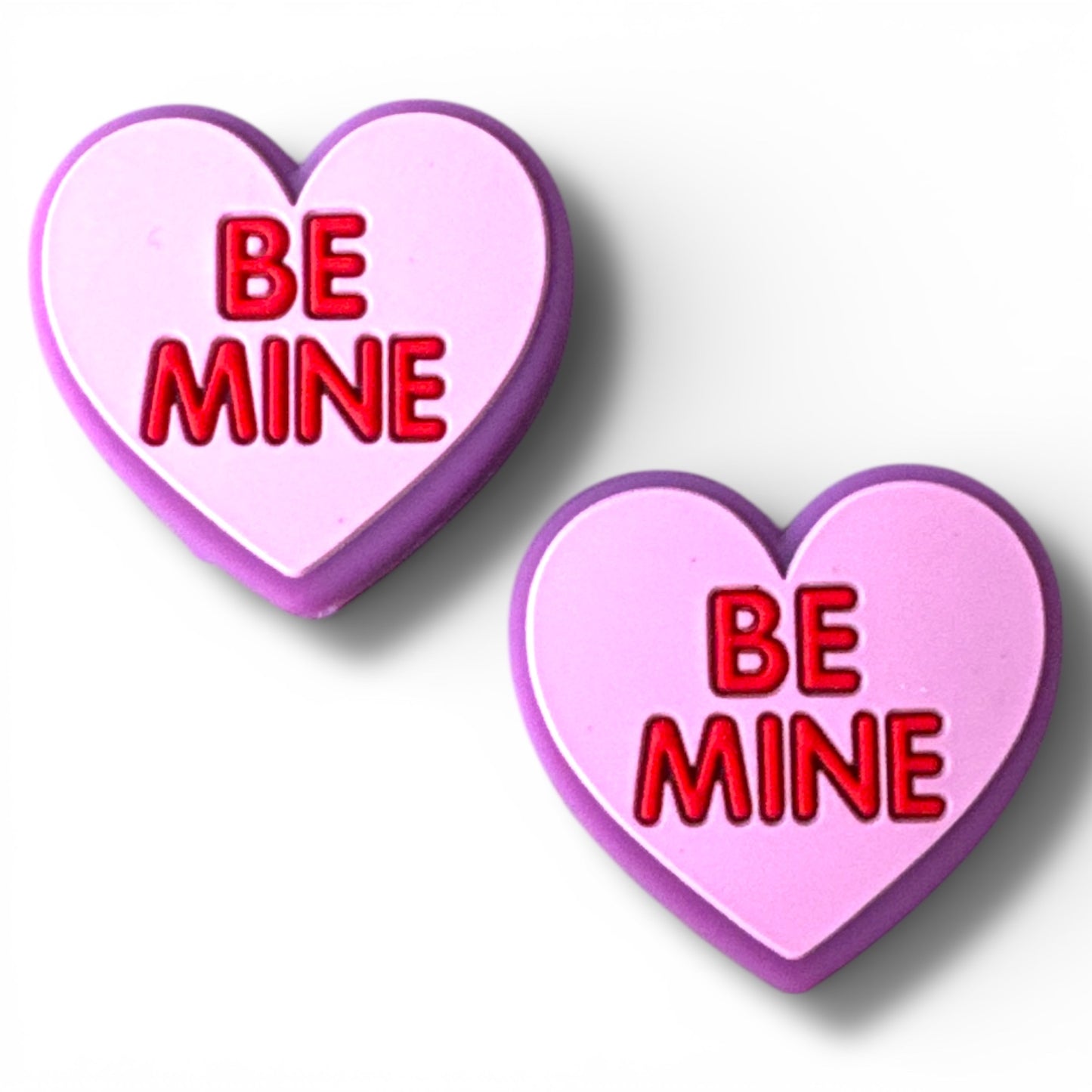 X002 -  “Be Mine- Conversation Heart” Silicone Focal Bead (1 Count)