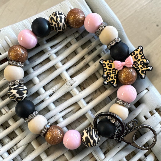 CK-20-  🖤 Leopard Luxe – DIY Wristlet Kit🖤