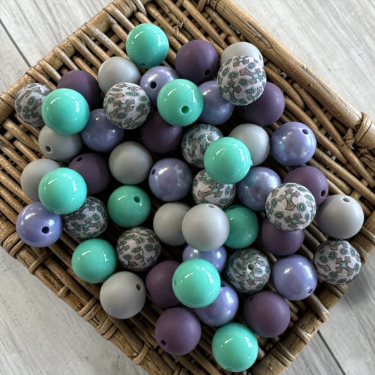 CK-34- ✝️He Is Risen – Silicone 15mm Bead Lot (50 Count) ✝️