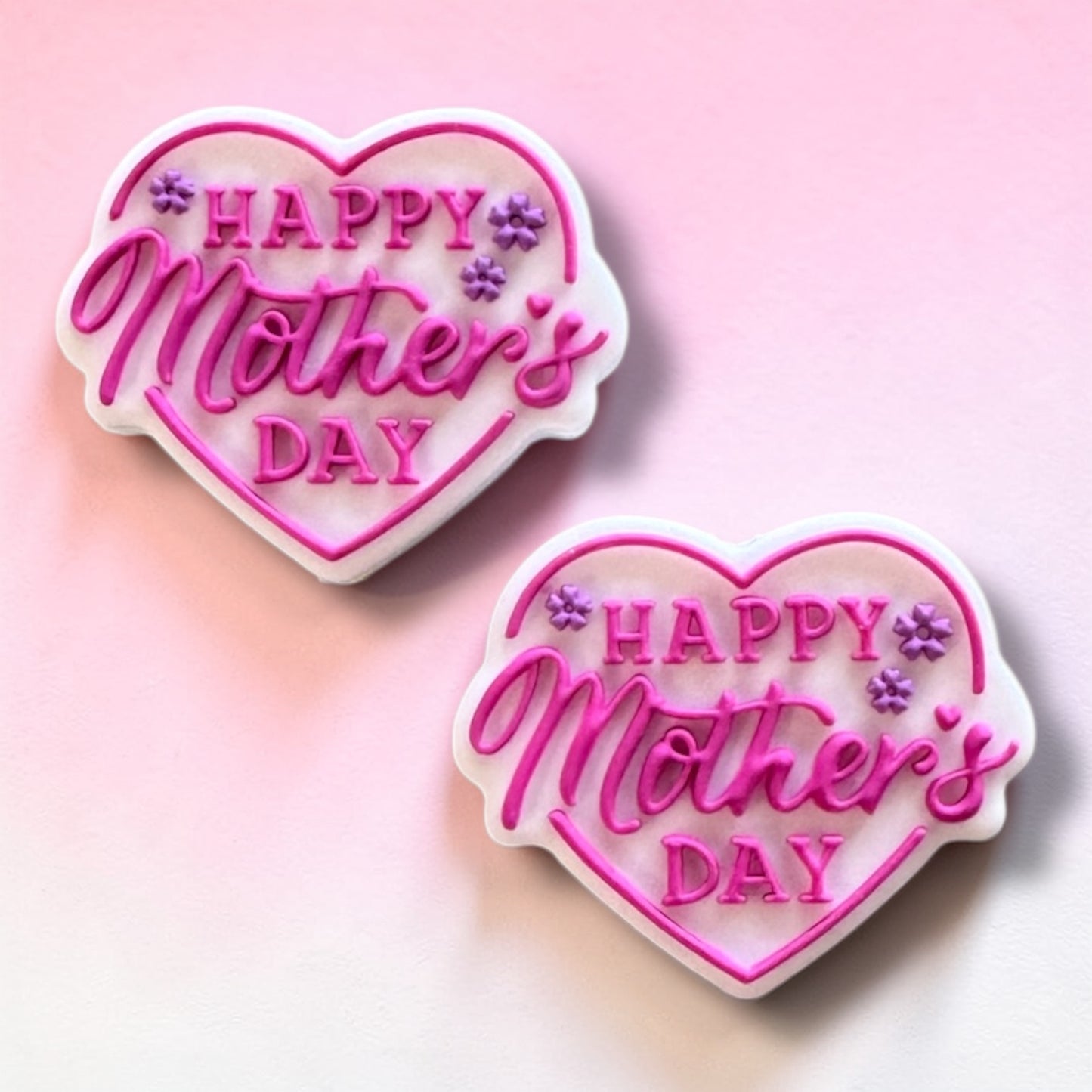 X151- "Happy Mothers Day"  Silicone Focal Bead for DIY Crafts (1 Count)