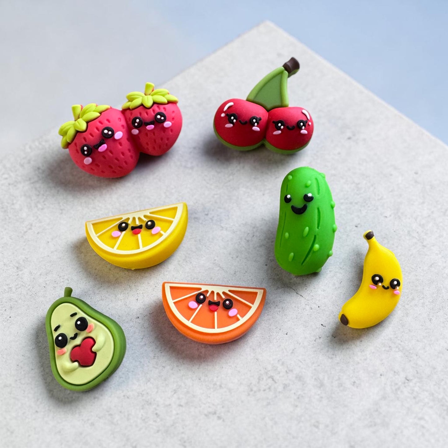 Cuties Silicone Focal Bead Bundle Pack for Beadable Pens, Keychains, Wristlets, & Jewelry Making