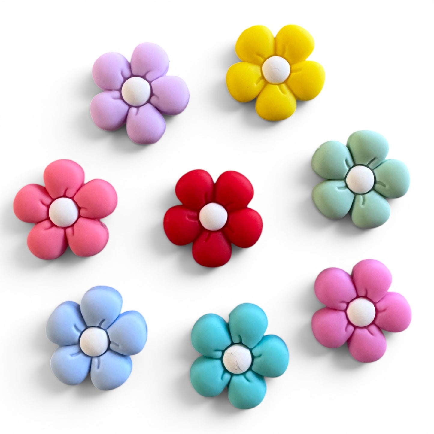 Flower Silicone Focal Bead Bundle Pack for Beadable Pens, Keychains, Wristlets, & Jewelry Making