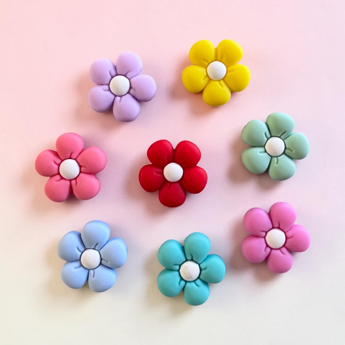 Flower Silicone Focal Bead Bundle Pack for Beadable Pens, Keychains, Wristlets, & Jewelry Making