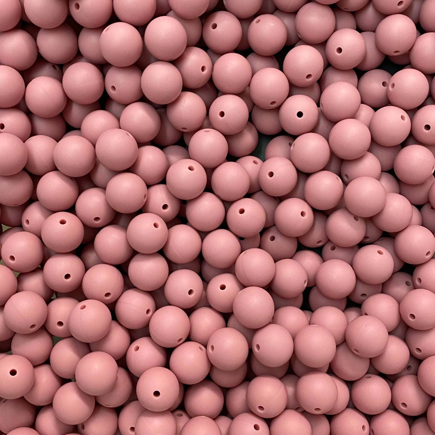 41 / 15mm - Rose Gold Silicone Bead