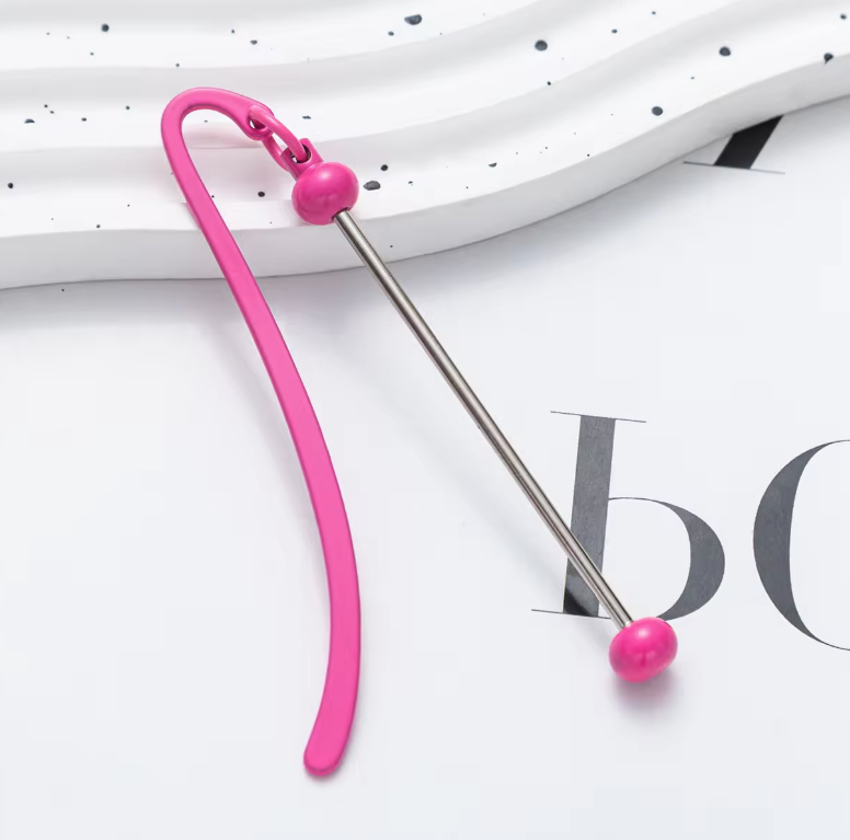 Z/48- Pink Beadable Bookmark