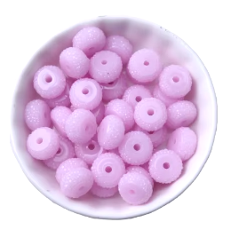 CK- 274 - 12mm "Cotton Candy" Acrylic Rondelle Spacer Bead (10 Pack)