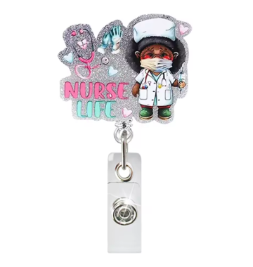 A53- "Nurse Life" Retractable Badge Reel